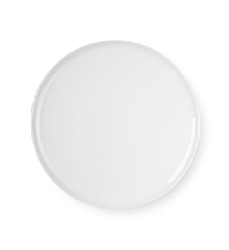 Plat à tarte rond à l'unité - Médard de Noblat - Blanc