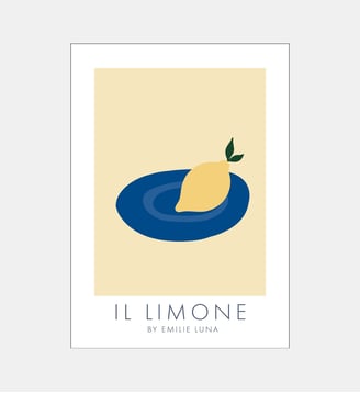 Poster   Il Limone 01 - Emilie Luna - Poster & Frame - Multicolore