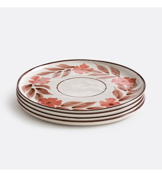 Lot de 4 assiettes plates en grès La Redoute Interieurs