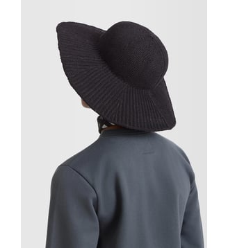 chapeau Denise en coton noir Agnès b.