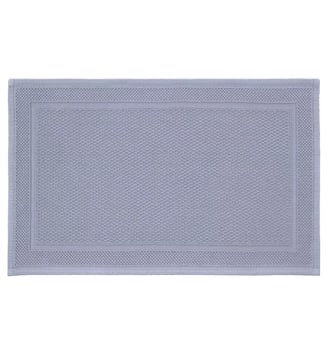 Tapis de bain pur coton - Garnier Thiebaut - Bleu