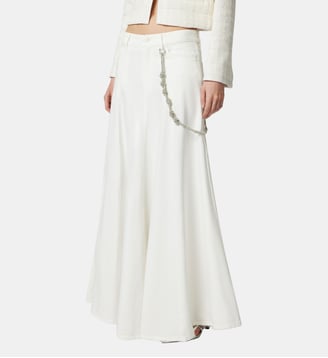 Maxi jupe avec chaîne bijou - Pinko - Blanc