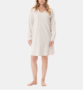 Chemise de nuit en coton LINETTE 101 - Lingerie Le Chat - Multicolore