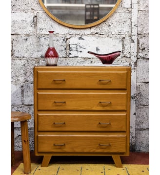 Commode contemporaine Olga N°1132 - Produit chiné - Debongout - Argenté
