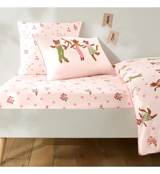 Drap-housse en coton biologique - La Redoute Interieurs - Imprimé chat