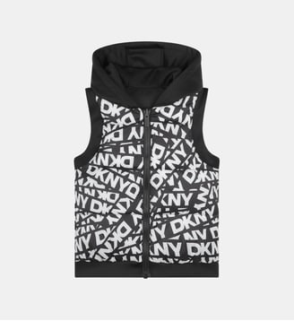Doudoune sans manche à capuche - DKNY - Blanc
