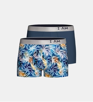 Pack 2 boxers d'homme en Lyocell - Impetus - Bleu