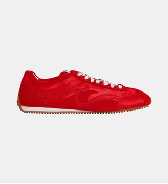 Sneakers Light Wave mix matières - Sandro - Rouge