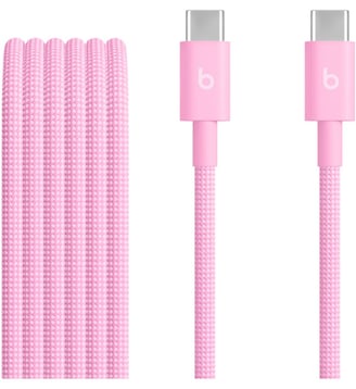 Câble USB-C vers USB-C 1.5m tisse rose neon - Beats - Standard