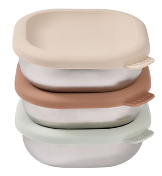 Lot de 3 boîtes repas - Beaba - Marron