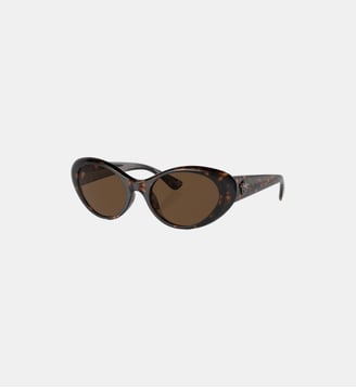 Lunettes de soleil Ovale VE4455U - Versace - Marron foncé