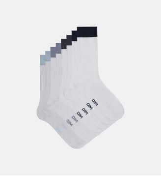 Lot de 4 paires de chaussettes coton peigné EcoDim - Dim - Blanc