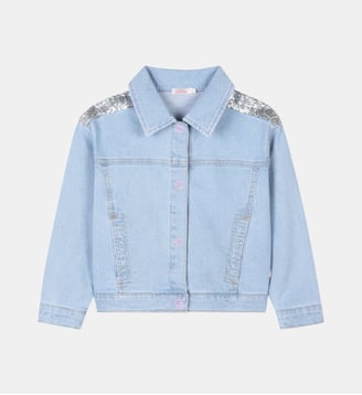 Veste en jean ornée de sequins Billieblush