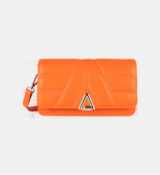 Sac trotteur L.A. Alfa en cuir - Lancaster - Orange