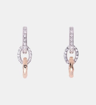 Boucles d'oreilles maillons - Maje - Doré argenté