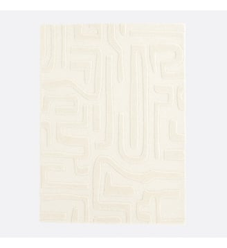 Tapis motifs graphiques 100% laine - La Redoute Interieurs - Écru