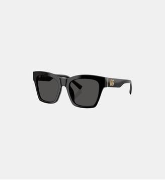 Lunettes de soleil Carré DG4512 - Sunglass Hut - Noir