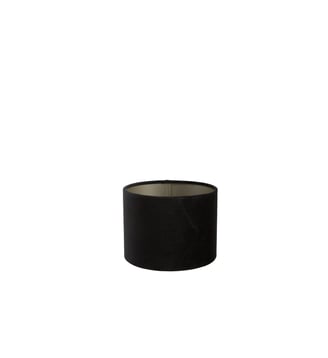 Abat-jour Velours - Noir - 20x20x15cm - Light & Living - Noir