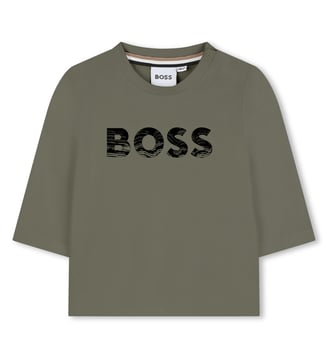 T-shirts à manches longues - BOSS Kidswear - Tilleul