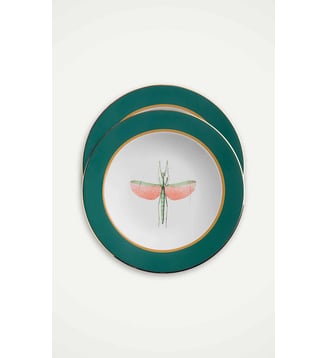Assiettes à Soupe Libellula (Set de 2) - La DoubleJ - Vert
