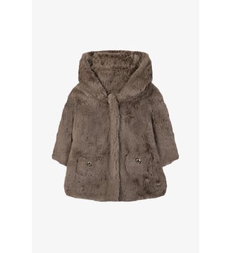Manteau -  moyen imitation fourrure - Tartine Et Chocolat - Beige
