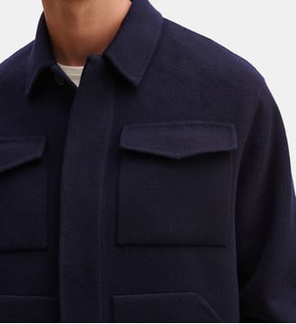 Veste olisen col chemise coupe regular - Fusalp - Marin