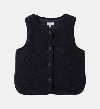 Veste sans manches en sherpa - Cyrillus - Encre