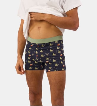 Boxer Winter village en coton biologique - Billybelt - Noir
