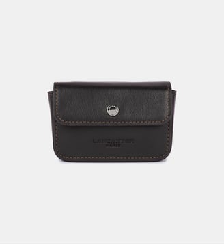Porte-cartes Soft PM en cuir - Lancaster - Marron