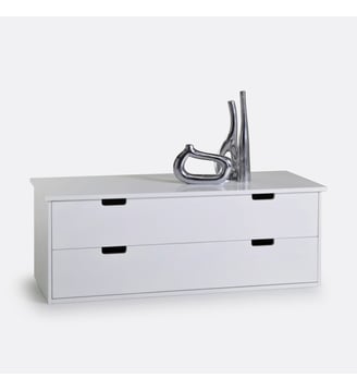Commode 2 tiroirs - La Redoute Interieurs - Blanc