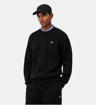 Sweatshirt molleton coton - Lacoste - Noir