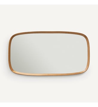 Miroir rectangulaire chêne massif, H110cm AM.PM