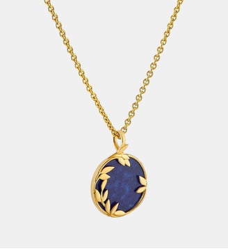 Médaille Or Jaune & Lapis-lazuli Flora Arthus Bertrand