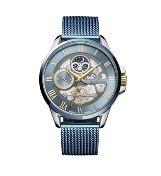 Montre Round Bleu glacier MOW1100 - Montignac - Argenté