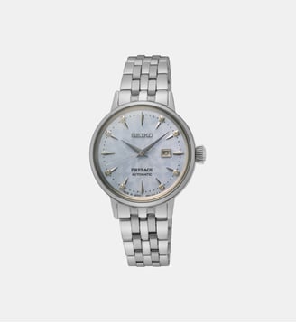 Montre automatique Presage Bleu clair SRE007J1 - Seiko - Argenté