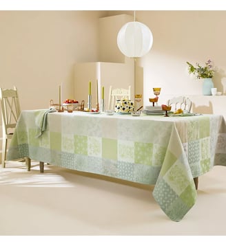 Nappe pur coton - Garnier Thiebaut - Vert vif