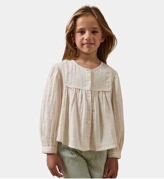 Blouse gaze de coton - Cyrillus - Écru