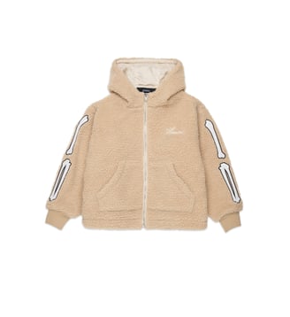 Veste teddy avec détails osseux - Amiri - Beige naturel