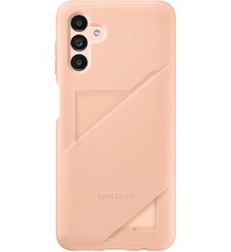 Coque A13 5G Porte-carte integre Peche - Samsung - Orange