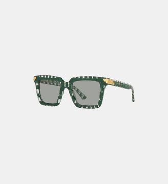 Lunettes de soleil Rectangulaire BV1005S - Bottega Veneta - Vert