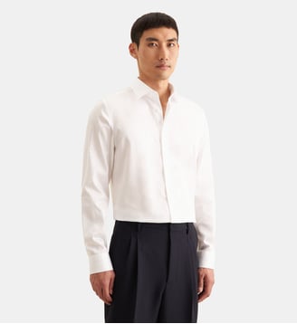 Chemise d'affaires 1/1 Extra long X-Slim Col Kent - Seidensticker - Blanc