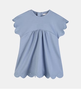 Robe à manches courtes - Chloe Kids - Bleu grisé