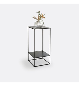 Sellette métal acier double plateau - La Redoute Interieurs - Noir
