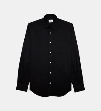 Chemises manches longues en coton - Serge Blanco - Noir