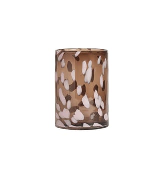 Vase en verre à pois - OYOY - Marron