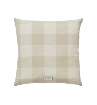 Housse de coussin en coton à motif d'échecs OYOY