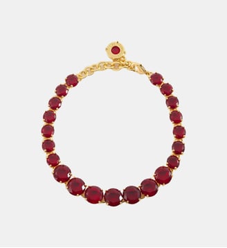 Bracelet fin rang de pierres La Diamantine Rouge Grenat - Les Néréides - Grenat