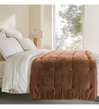 Edredon en panne de velours - AM.PM - Chamois