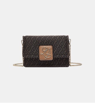 Sac banane monogramme jaquard - Liu Jo - Marron foncé