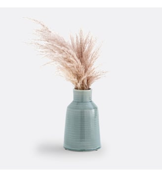 Vase en céramique H23 cm Pastela - La Redoute Interieurs - Bleu grisé